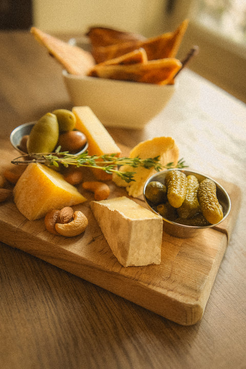 Assiette de fromages artisanaux locaux